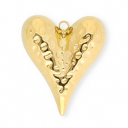 Anhänger aus Stainless Steel - Rostfreiem Stahl Heart Gold