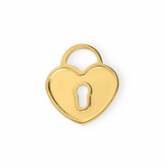 Anhänger aus Stainless Steel - Rostfreiem Stahl Heart Gold