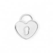 Anhänger aus Stainless Steel - Rostfreiem Stahl Heart Silver
