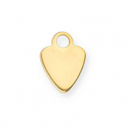 Anhänger aus Stainless Steel - Rostfreiem Stahl Heart Gold