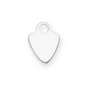 Anhänger aus Stainless Steel - Rostfreiem Stahl Heart Silver