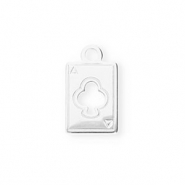 Anhänger aus Stainless Steel - Rostfreiem Stahl Playcard Silver