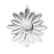 Anhänger aus Stainless Steel - Rostfreiem Stahl Flower Silver