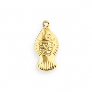 Anhänger aus Stainless Steel - Rostfreiem Stahl Fish Gold