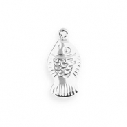 Anhänger aus Stainless Steel - Rostfreiem Stahl Fish Silver