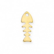 Anhänger aus Stainless Steel - Rostfreiem Stahl Fishbone Gold