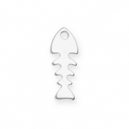 Anhänger aus Stainless Steel - Rostfreiem Stahl Fishbone Silver