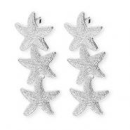 Musthave Ohrringe&nbsp;/&nbsp;Ohrstecker Starfish mit Rostfrei Stahl-Stecker Silver
