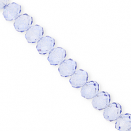 Facetten Top Glas Perlen 8x6 mm Rondellen Blue