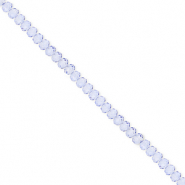 Facetten Top Glas Perlen 3x2 mm Rondellen Blue