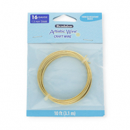 Artistic Wire 16 Gauge Tarnish resistant brass