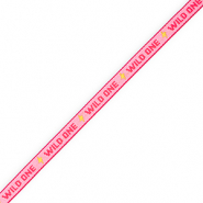 BY31&reg; Schmucktextband "Wild one" Pink-red-yellow
