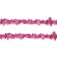 Perle Muschel Chipstone Magenta purple