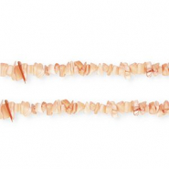 Perle Muschel Chipstone Salmon orange
