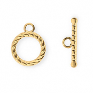 Zubeh&ouml;r aus Stainless Steel - Rostfreiem Stahl Kapitelverschluss Gold