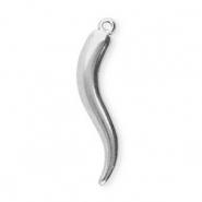 Anh&auml;nger aus Stainless Steel - Rostfreiem Stahl Italian Horn Silver