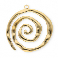 Anh&auml;nger aus Stainless Steel - Rostfreiem Stahl Spiral Gold
