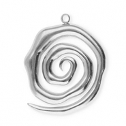 Anh&auml;nger aus Stainless Steel - Rostfreiem Stahl Spiral Silver