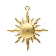 Anh&auml;nger aus Stainless Steel - Rostfreiem Stahl Sun Gold
