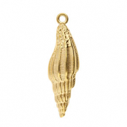 Anh&auml;nger aus Stainless Steel - Rostfreiem Stahl Shell Gold