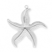 Anh&auml;nger aus Stainless Steel - Rostfreiem Stahl Starfish Silver