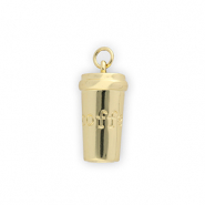 TQ Metall Brass Anh&auml;nger Tumbler Gold
