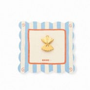 BY31&reg; Eco-brass (nachaltiges Messing) Anh&auml;nger Farfalle-Nudel Gold