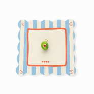 BY31&reg; Eco-brass (nachaltiges Messing) Anh&auml;nger mit Enamel Gold-olive green-red