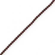Facetten Top Glas Perlen 3x2mm Rondellen Dark lavender grey