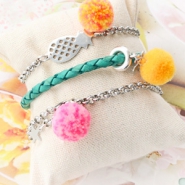 Inspirationsets Bunte Pompom Anhänger für den Sommer