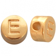 DQ Metall Perle Buchstabe E Gold (Nickelfrei)