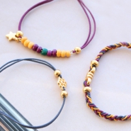 Inspirationsets Armbänder mit gefärbtem Elastik Draht!