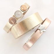 Inspirationsets Machen Sie trendy Accessoires mit Metallic flach Leder DQ