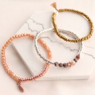 Inspirationsets Festliche Armbänder mit Perlen aus Hematite