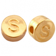 Metall DQ Perlen Buchstabe S Gold (Nickelfrei)