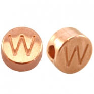 Metall DQ Perlen Buchstabe W Rosegold (Nickelfrei)