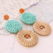 Inspirationsets Ohrringe mit Rattan Anhängern