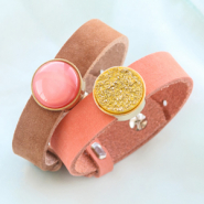 Inspirationsets Cuoio Armbänder mit Polaris Elements Cabochons und Perlen machen?
