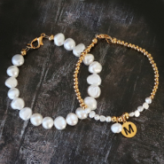 Inspirationsets DIY: Machen Sie Armbänder und Ohrringe aus Süsswasser Perlen Nugget