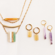 Inspirationsets Entwerfen Sie Ohrringe mit unseren neuen Halbedelsteinen aus Jade!