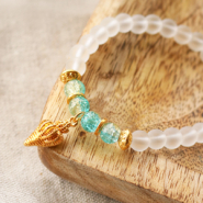 Inspirationsets Glasperlen in trendigen Ohrringen und Armbändern
