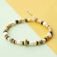 Inspirationsets Sie können diesen schönen Schmuck mit Naturstein Perlen disc machen!