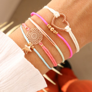 Inspirationsets Schön zu machen: Armbänder mit Macramé Band