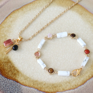 Inspirationsets Wie mache ich stilvollen Schmuck mit Natursteinanhängern und Zwischenstücken?
