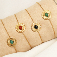Inspirationsets Trend Alarm! Ringe und Armbänder aus rostfreiem Stahl mit Naturstein