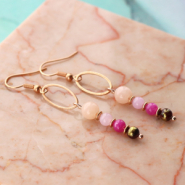 Inspirationsets Inspiration für trendige Armbänder und Ohrringe aus Jade Natursteinperlen