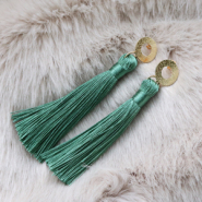 Inspirationsets DIY: Ohrringe mit großen Quasten machen