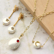 Inspirationsets Personalisierte Ohrringe und Halsketten mit Pearl Shine Muschelartikel