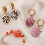 Inspirationsets Herstellung von Statement-Schmuck mit schönen Muschelperlen