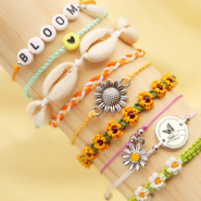 Inspirationsets Herstellung von Sommerarmbändern mit Makramee-Garn 